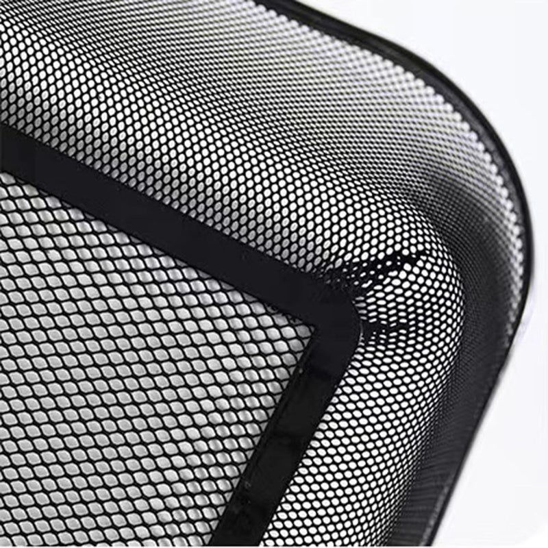 AJIODA Metal Mesh Steel Baskets, Household Wire Storage Organizer Bin Garden Harvest Basket Multi-functional Fruit Baskets with Handles for Kitchen Bathroom Picnic Shopping Decor Cabinet Home, Black - Image 4